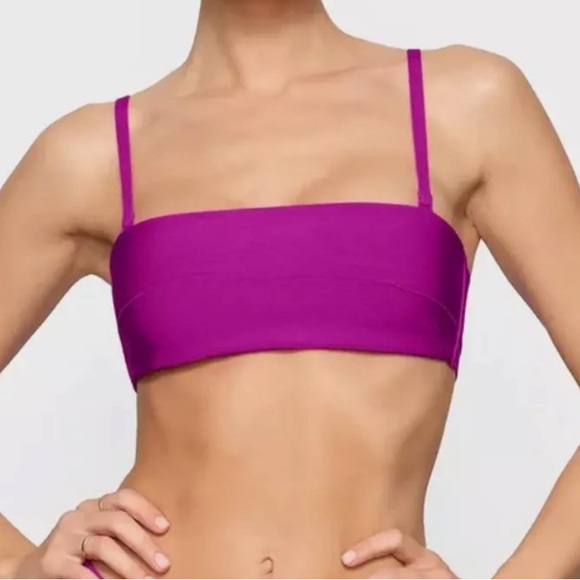 SKIMS KNIT BEACHWEAR BANDEAU TOP - Picture 2 of 2